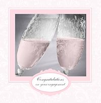 Tap to view Champagne Flutes Engagement Card