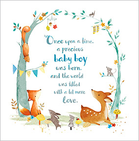 new baby boy congratulations card fawn squirrel funky pigeon new baby boy congratulations