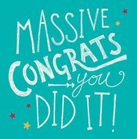 Tap to view Massive Congrats You Did it! Congratulations Card