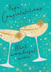 Tap to view Huge Congrats Wonderful News Card