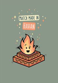 Tap to view Match Made in Havan Wedding Card