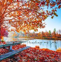 Autumn Setting Thinking of You Card