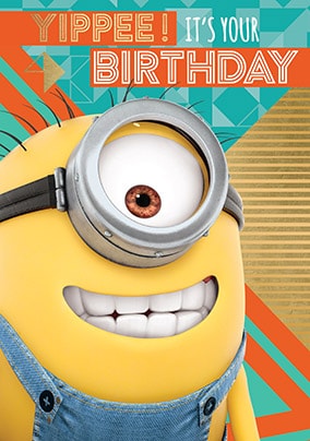 It's Your Birthday Minion Card - A5 - By Funky Pigeon