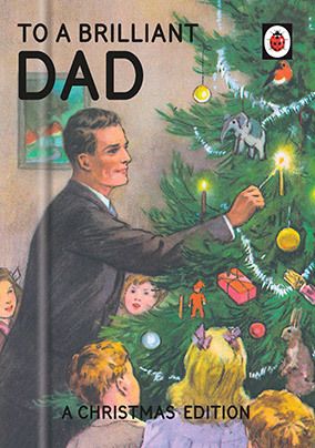 Brilliant Dad Ladybird Book Christmas Card