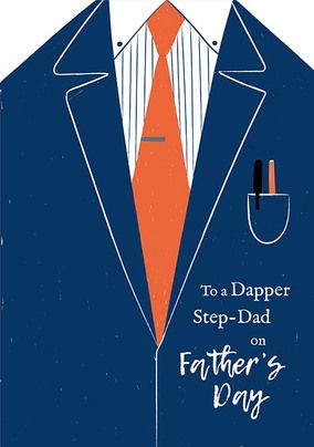Dapper Step-Dad Father's Day Card