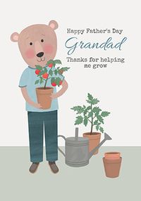Tap to view Grandad Helping Me Grow Father's Day Card