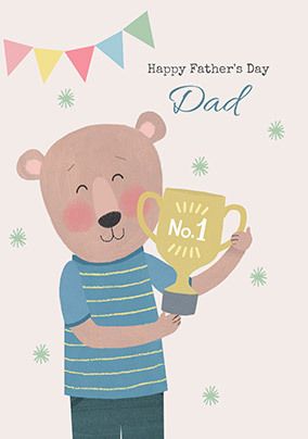 Happy Father's Day No.1 Dad Card