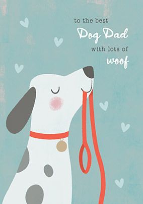 Best Dog Dad Father's Day Card