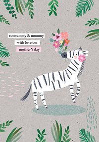 Tap to view Mummy & Mummy Zebra Mother's Day Card