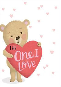 One I Love Teddy Valentine's Day Card