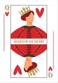 Tap to view Queen of My Heart Valentine's Day Card