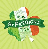 Three Leaf Clover St Patrick's Day Card