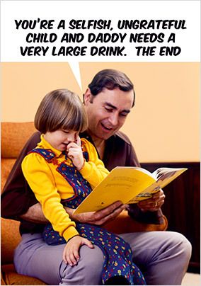 Bedtime Story Father's Day Card
