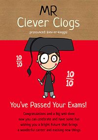 Tap to view Mr Clever Clogs Graduation Card