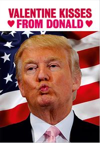 Kisses From Donald Valentine's Card