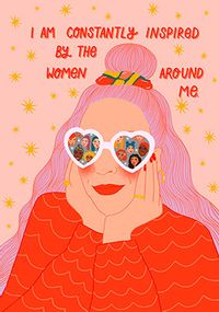 Tap to view Inspired By the Women Around Me Empowering Card