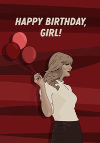 Happy Birthday Girl Card