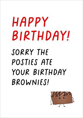 Brownies Birthday Card