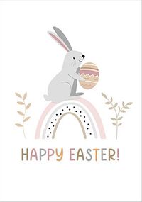 Happy Easter Cute Bunny Card