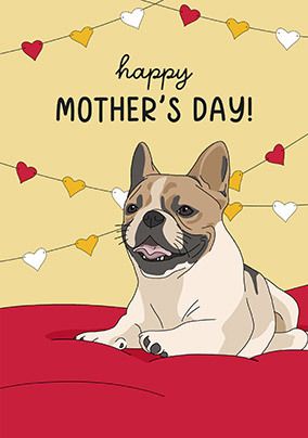 French Bulldog Mother's Day Card