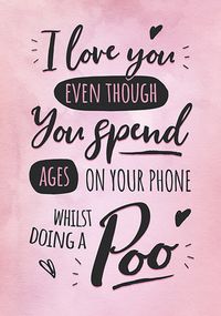 Tap to view Ages on Your Phone Valentine's Day Card