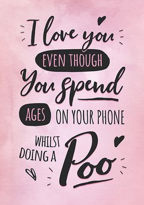 Ages on Your Phone Valentine's Day Card