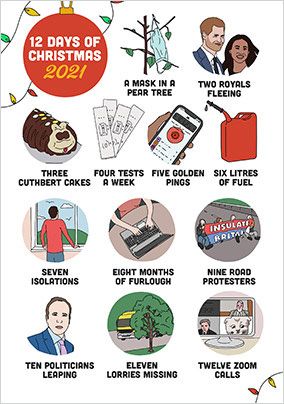 12 Days of Christmas Card