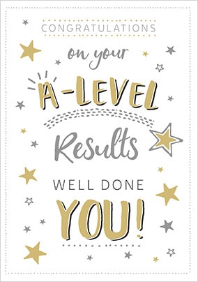 Congrats A Level Results Card Funky Pigeon