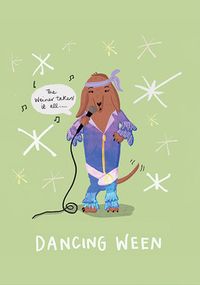 Dancing Ween Birthday Card