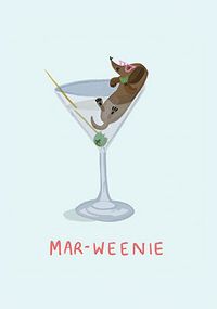 Mar-Weenie Birthday Card