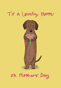 Tap to view Flower Dog Mother's Day Card