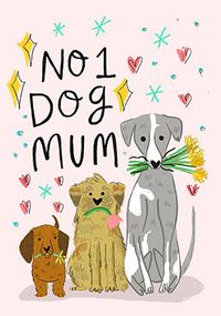 Trio Of Dogs Mother's Day Card