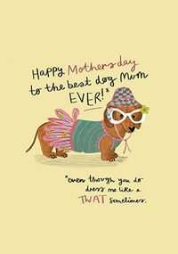 Tap to view Dressed Dog Mother's Day Card