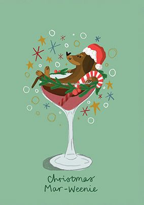 Christmas Mar-Weenie Card