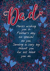 Dad Wishing you a Happy Father's Day Card