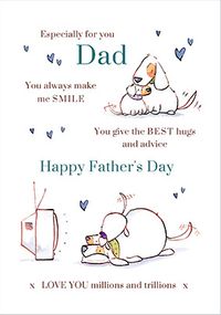 Tap to view Especially for Dad you always Make me Smile Card