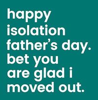 Tap to view Happy Isolation Father's Day Card