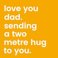 Tap to view A Two Metre Hug Card
