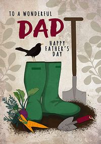 Tap to view Dad's Wellies Father's Day Card
