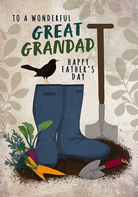 Tap to view Great Grandad gardening Father's Day Card