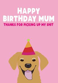 Mum, Thanks for Picking up my Shit Birthday Card