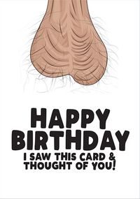 Tap to view Saw This and Thought of You Funny Birthday Card