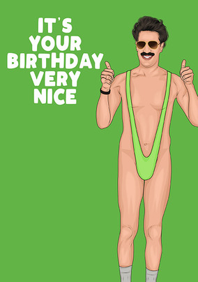 It's Your Birthday Very Nice Card - A5 - By Funky Pigeon