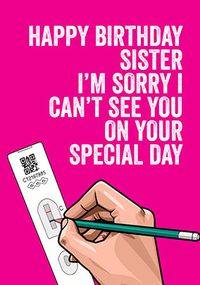Sister Special Day Birthday Card