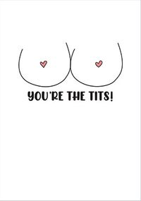 You're The Tits Congratulations Card