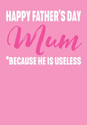 Happy Father's Day Mum Card
