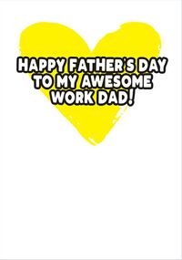 Happy Father's Day Work Dad Card