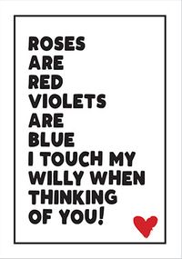 Tap to view Roses are Red Violets are Blue Valentine's Card