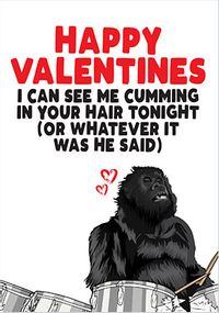Tap to view Cumming in Your Hair Valentine's Card