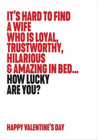 Tap to view How Lucky Are You Valentine Card